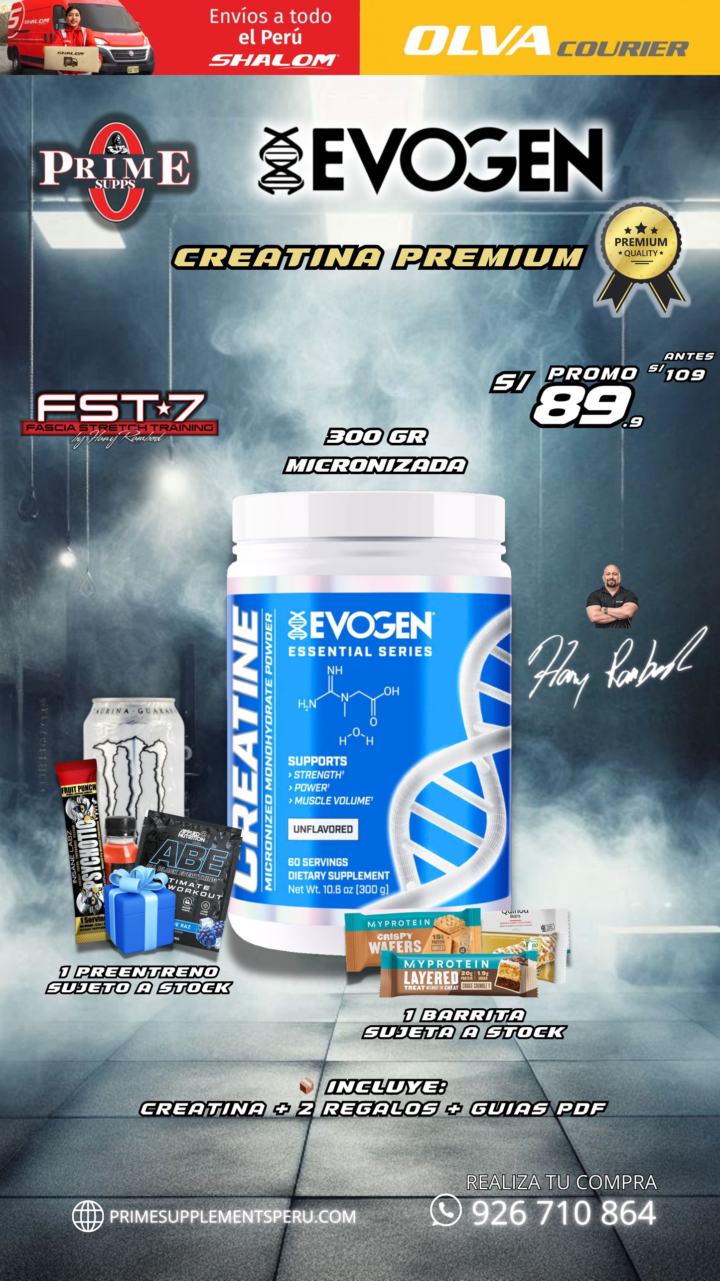 CREATINA EVOGEN + 2 REGALOS 🎁 (PROMO)