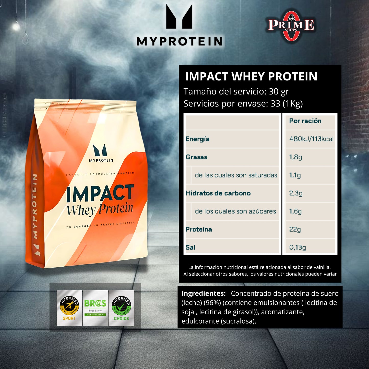 IMPACT WHEY PROTEIN 1KG
