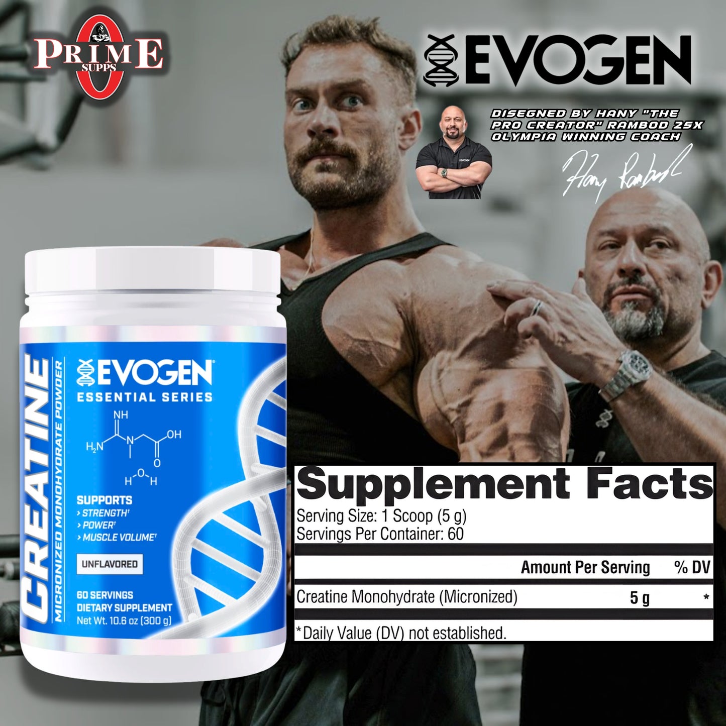DUO EVOGEN: CREATINA + VOLUMINIZADOR MUSCULAR