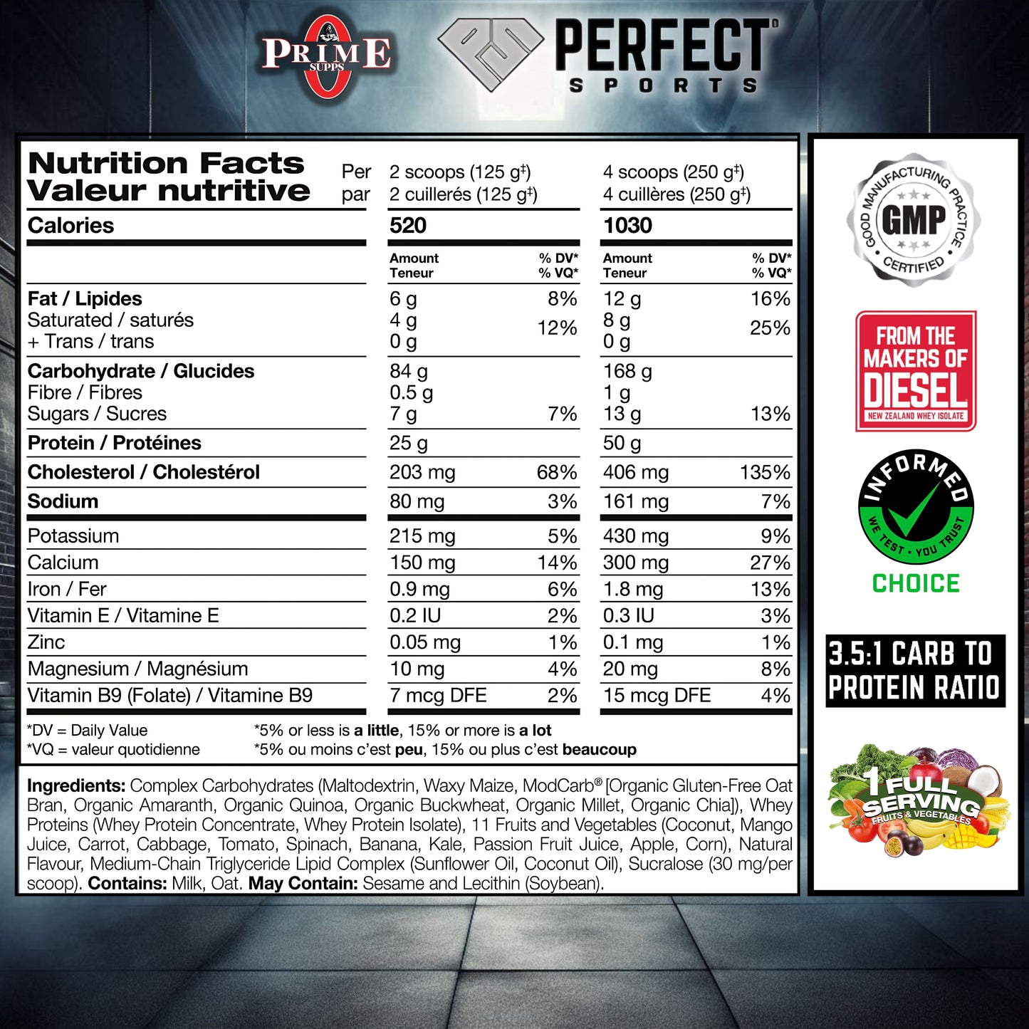 HULK, GANADOR DE MASA MUSCULAR LIMPIA, 10LB - PERFECT SPORTS