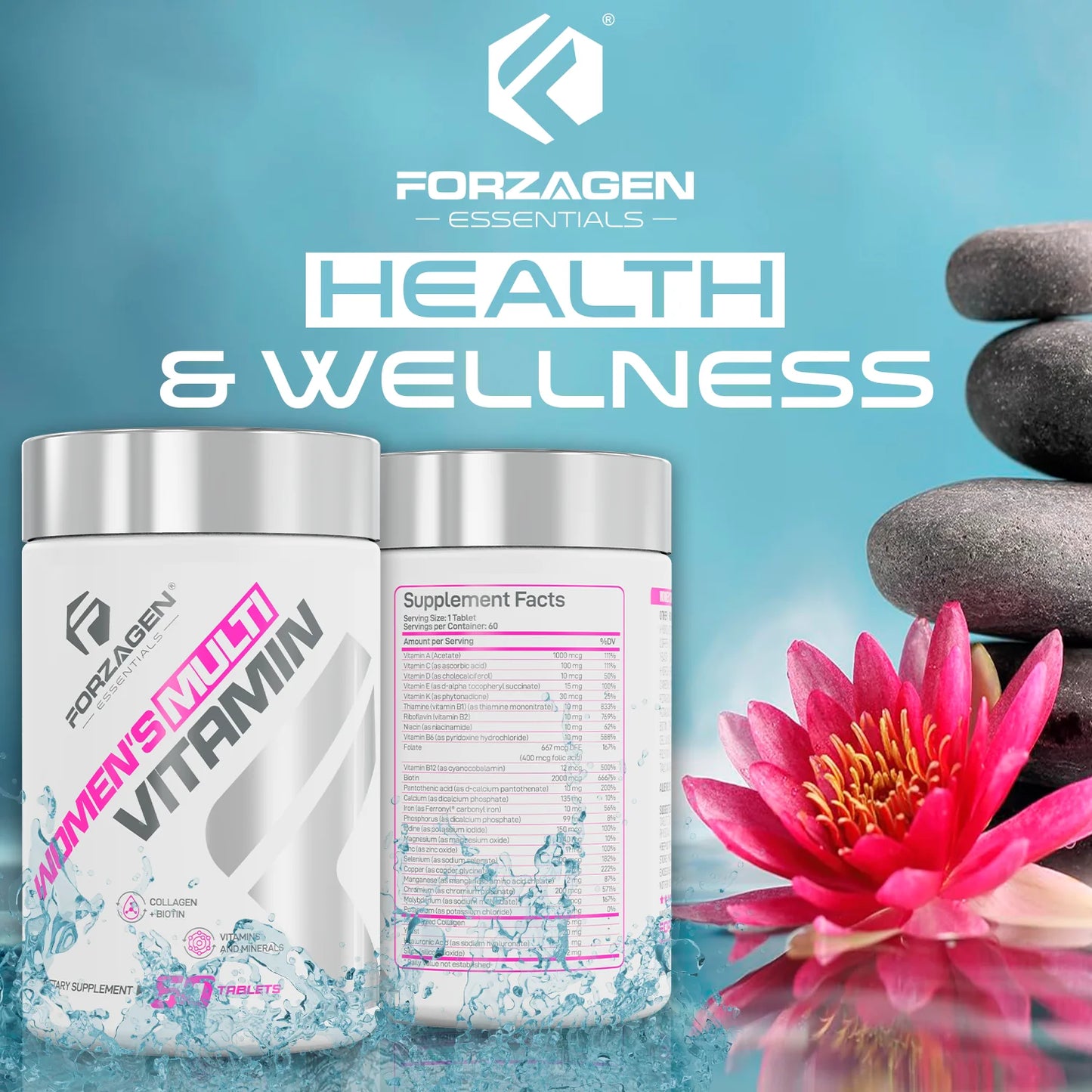 MULTIVITAMINICO PARA MUJER VITALWOMAN (60 CAPSULAS) - FORZAGEN
