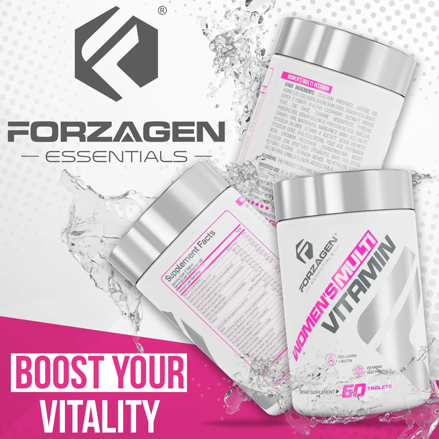 MULTIVITAMINICO PARA MUJER VITALWOMAN (60 CAPSULAS) - FORZAGEN