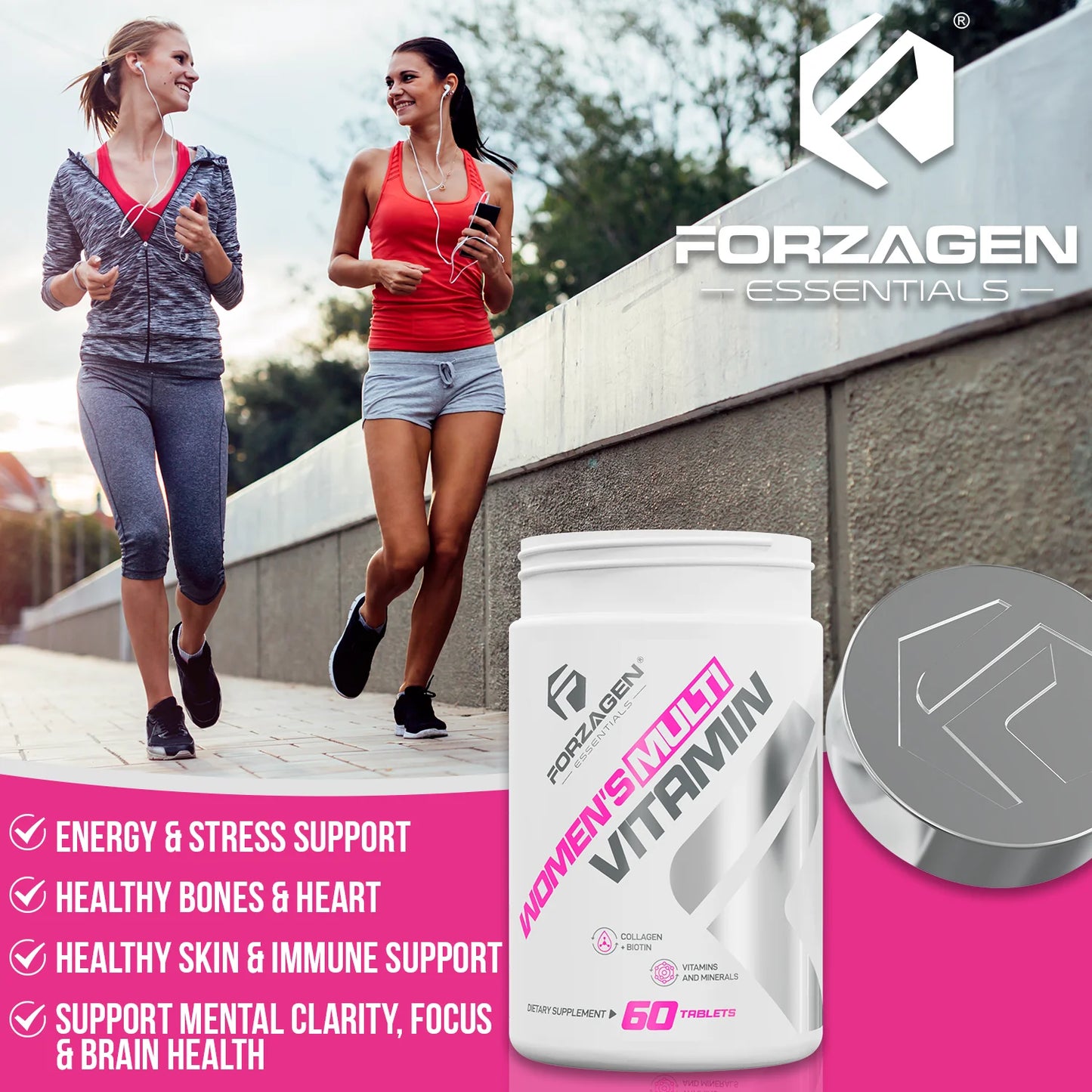 MULTIVITAMINICO PARA MUJER VITALWOMAN (60 CAPSULAS) - FORZAGEN