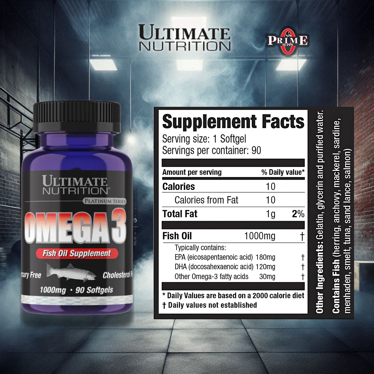 OMEGA-3 , 90 CAPSULAS - ULTIMATE NUTRITION