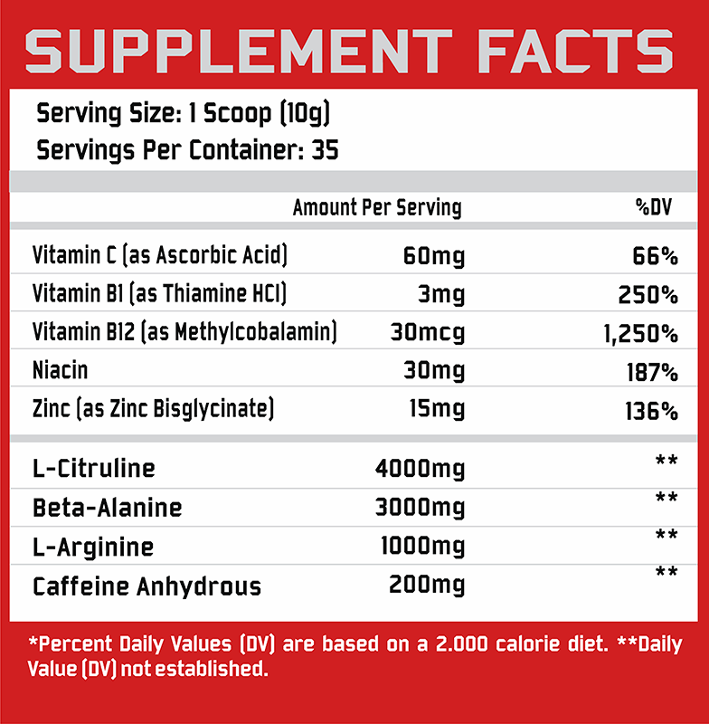 AGRESSIVE PUMP (35 SERVS) - SUPREME NUTRITION