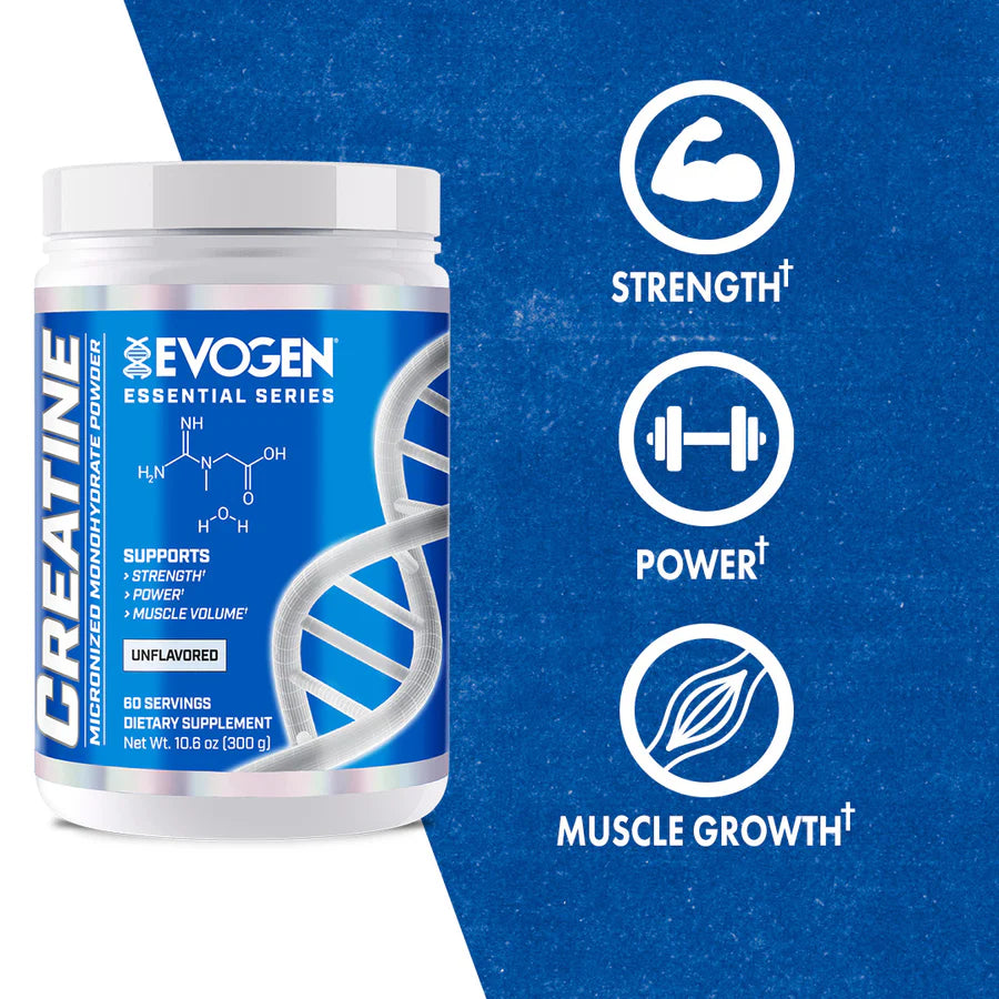 CREATINA MONOHIDRATADA Y MICRONIZADA 300GR - EVOGEN NUTRITION BY HANY RAMBOD 25X MR OLYMPIA