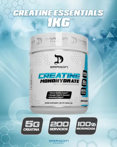CREATINA MONOHIDRATADA (1KG) - DRAGONPHARMA