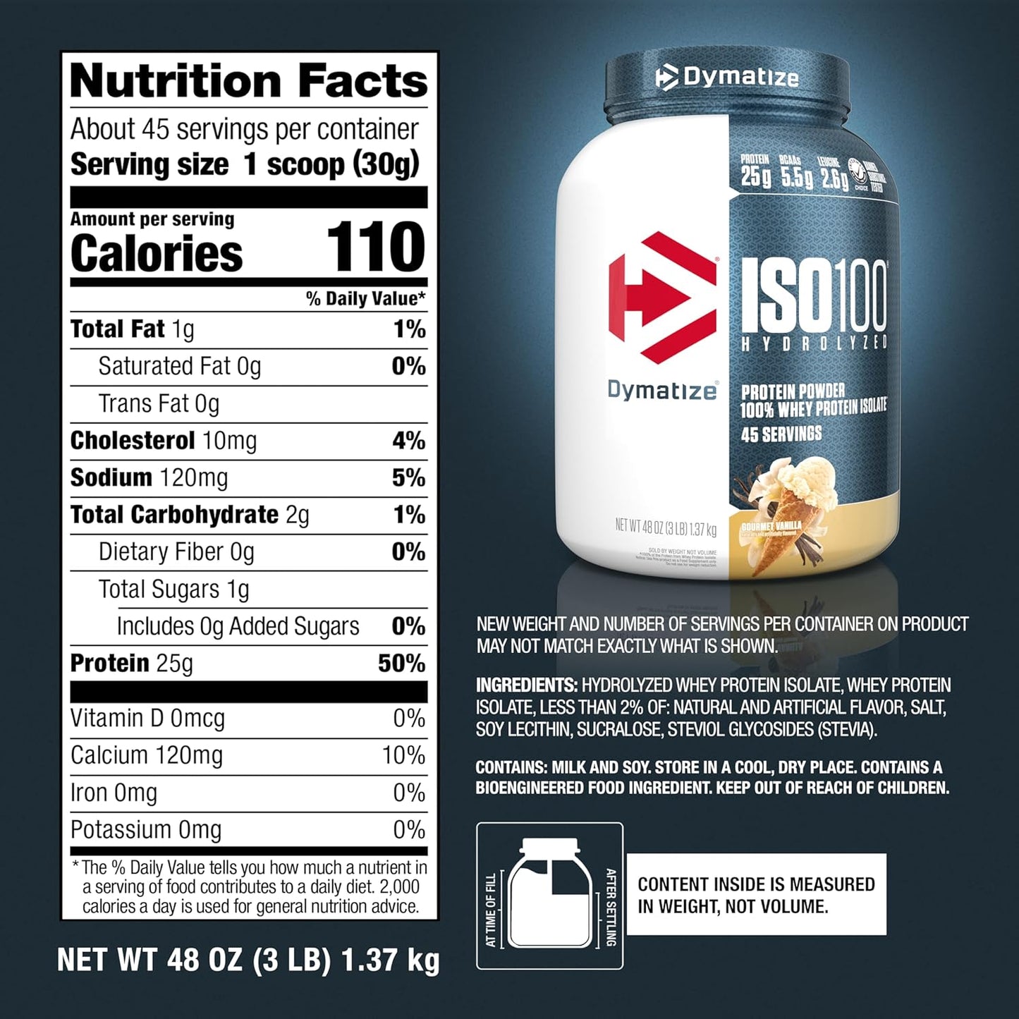 ISO 100 (3LB) - DYMATIZE