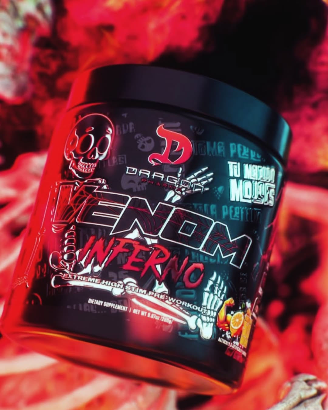 PREENTRENO VENOM INFERNO (BRAZO DE 50 LIMON)(40 SERVS) - DRAGONPHARMA