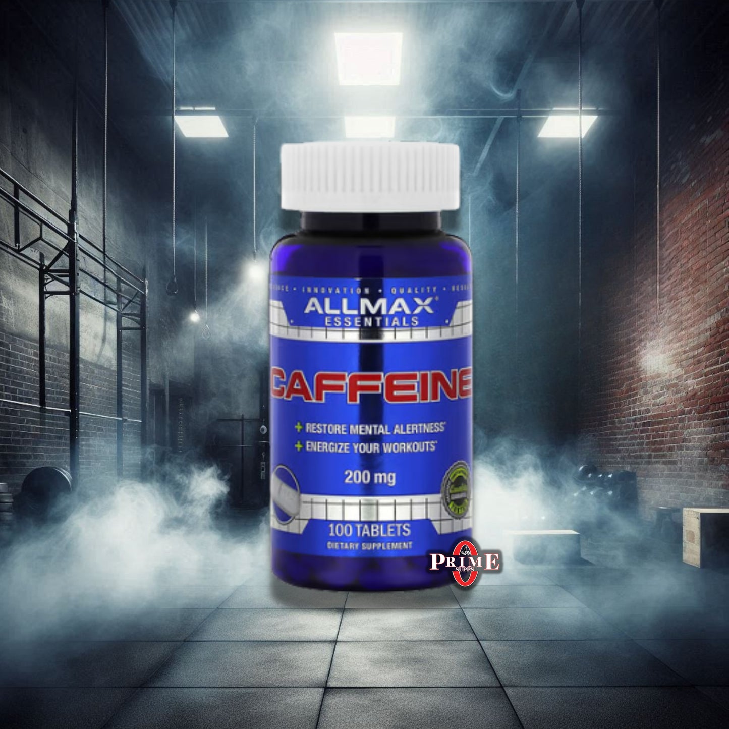 Cafeina 200mg, 100 capsulas - Allmax