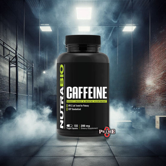 Cafeina 200mg, 100 capsulas - Nutrabio