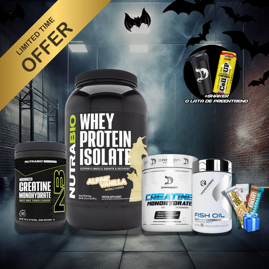 PACK 2: ISO WHEY + CREATINA 300GR + OMEGA 3 +2 REGALOS