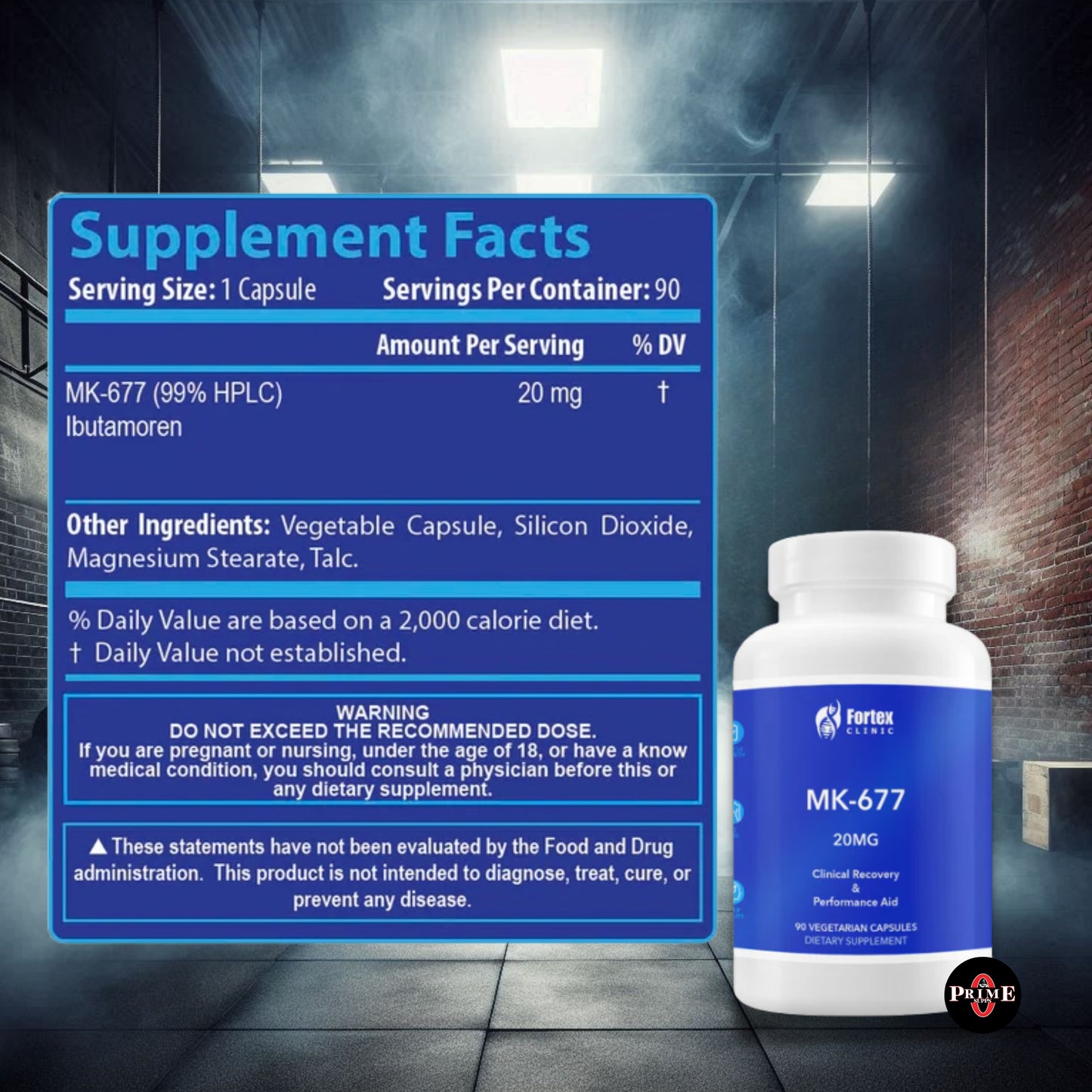 MK677 20MG (90 CAPSULAS) - FORTEX CLINIC (+PROTOCOLO EN PDF)