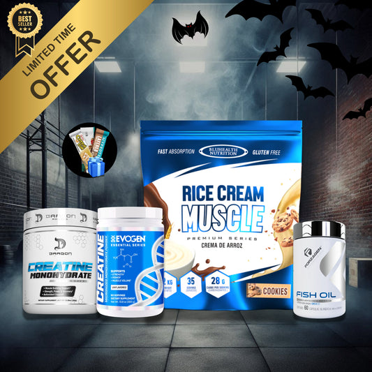 PACK 3: CREMA DE ARROZ + CREATINA + OMEGA 3