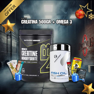 PACK: CREATINA NUTRABIO 500GR + OMEGA 3 FORZAGEN