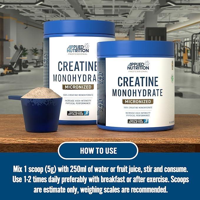 CREATINA MONOHIDRATADA Y MICRONIZADA (250GR) -APPLIED NUTRITION