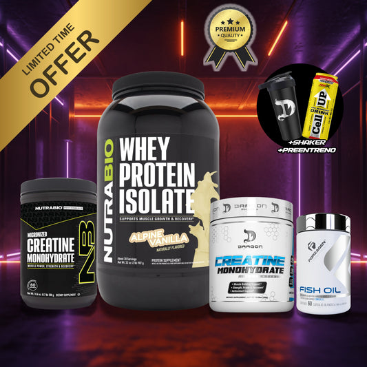 PACK 2: ISO WHEY + CREATINA 300GR + OMEGA 3 +2 REGALOS
